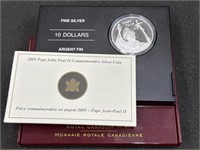 2015 John Paul II RCM 10 Dollars Silver Coin!