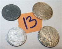 WWII Era Coins:1939 German Third Reich 2 Reichsmar