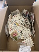 box of garden seeds 100+ packs vegetable mostly