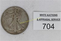 Walking Liberty Half Dollar Coin - 1941 - VF