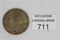 Walking Liberty Half Dollar Coin - 1939 - VF