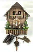 Animated Wood Cuckoo Clock Made in West Germany