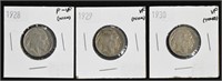 1928 / 1929 / 1930 / USD Indian Head Nickels