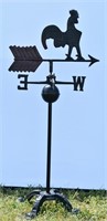 Metal Rooster Weathervane On Stand