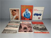 HANK SNOW AUTOGRAPHS & RACING MAGAZINES