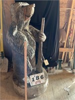 Chain Saw Carved Bear 4.5 Foot Tall