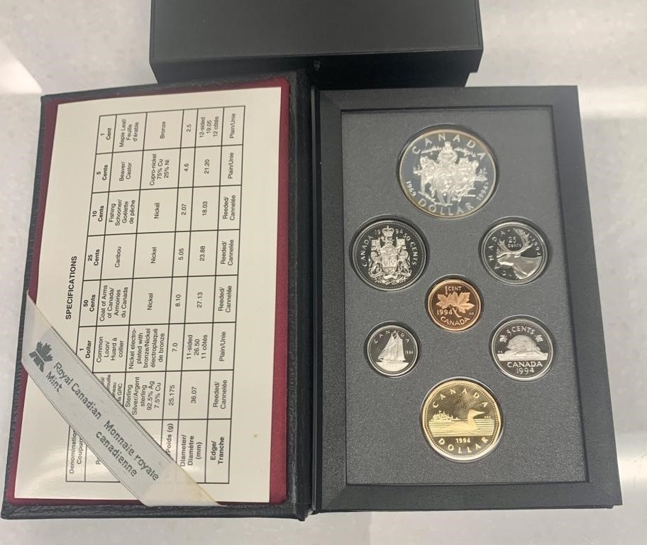 1994 Canada Double Dollar Proof Coin Set
