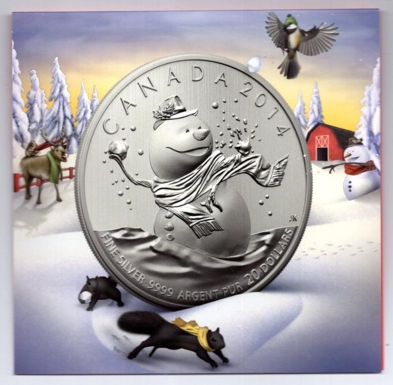 2014 Canada $20 Fine Silver Coin