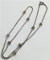 Sterling Silver Italian Box Chain Necklace