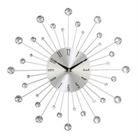 Deco 79 Glam Metal Abstract Wall Clock, 15" x 2"