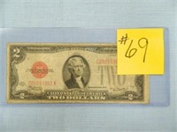 (2) 1928 Ser. $2 U.S. Notes w/Red Seals