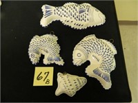 Sea Shell & 3 Fish Ceramic Molds