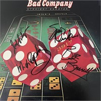 Bad Company Straight Shooter signed album