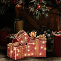 EVERMORE Lighted Gift Boxes Set  Indoor/Outdoor
