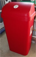 Red 13 Gallon Garbage Can