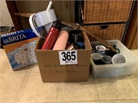 (2) Boxes Of Cups, Mugs, And Brita Pitcher With