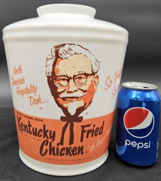 Vintage KFC Glass Light Globe Colonel Sanders
