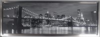 New York City Brooklyn Bridge Skyline, Vinyl Print