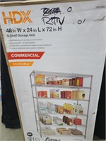HDX 6-shelf Chrome storage commercial unit