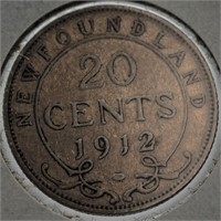 1912 Canada Newfoundland .20¢ VF A