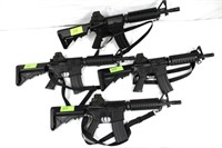 (4) Airsoft AR15 SBRs, Gas Powered,