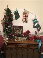 Selection of Christmas Decor, as pictured