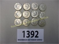 (12) Kennedy Half Dollars