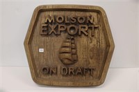 MOLSON EXPORT ON DRAFT FOAMCORE SIGN