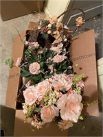 Box of flowers and a box of gift bags plus mire