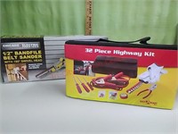 Chicago Electric belt sander & highway kit