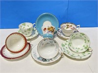 6 Aynsley Teacups & Saucers