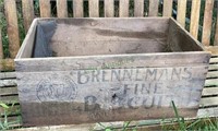 Antique Brenneman's Fine Biscut shipping box