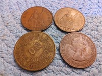 Four large foreign coins see photos