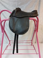 Black Synthetic Leadline Saddle **