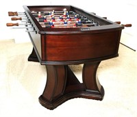 Foosball Table in Dark Stained Cabinet