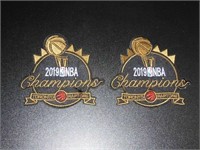 2 2019 NBA Champions Toronto Raptor Patches