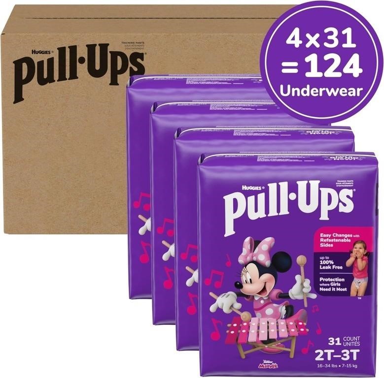 Pull-Ups Potty Training Pants, Size 2T-3T, 124ct