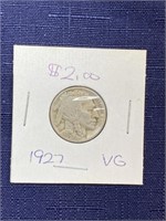 1927 Buffalo nickel coin