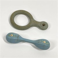 Vintage Baby Rattle w/ Teether