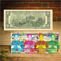 Autographed Elvis Presley PolyChrome $2 Bill