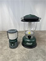 Battery powered lanterns, one is Coleman
