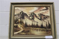 Signed Oil on Canvas J A Carlson 1978, 20.5x24.5