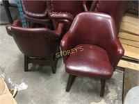 Red Dining Room Arm Chair