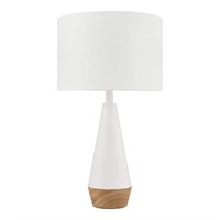 Hampton Bay Keswick 21.25 in. White and Light Wood