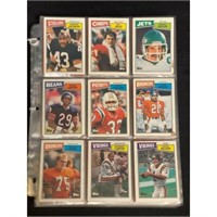 (182) 1987 Topps Football Cards With Stars