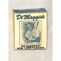 Vintage Joe Dimaggio Matchbook