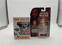 Star Wars Ep 1 Figure & Funko Pop Imperial Trooper