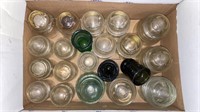 Assortment of Glass insulators.