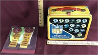 Lot of Vintage Redskins Pins & Lunchbox