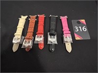 New Colored Leather Watch Bands